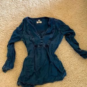 Loft Petite Women’s Jean Shirt Size Small